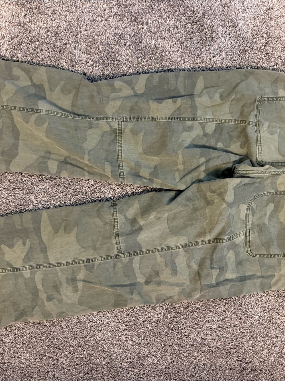Cotton On Women's Relaxed Camo Pants - Olive Green